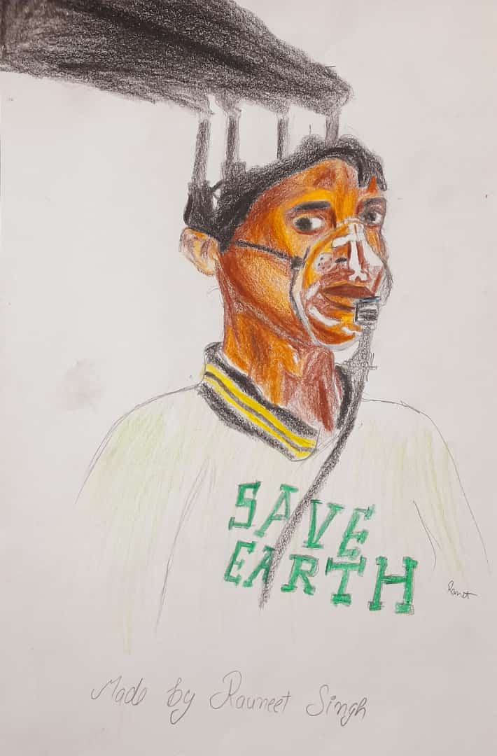 இயற்கையை பாதுகாக்க வேண்டியது நம்ம கடமை! #KidsTalentCorner | Drawing on saving  Mother Earth for the future - Vikatan