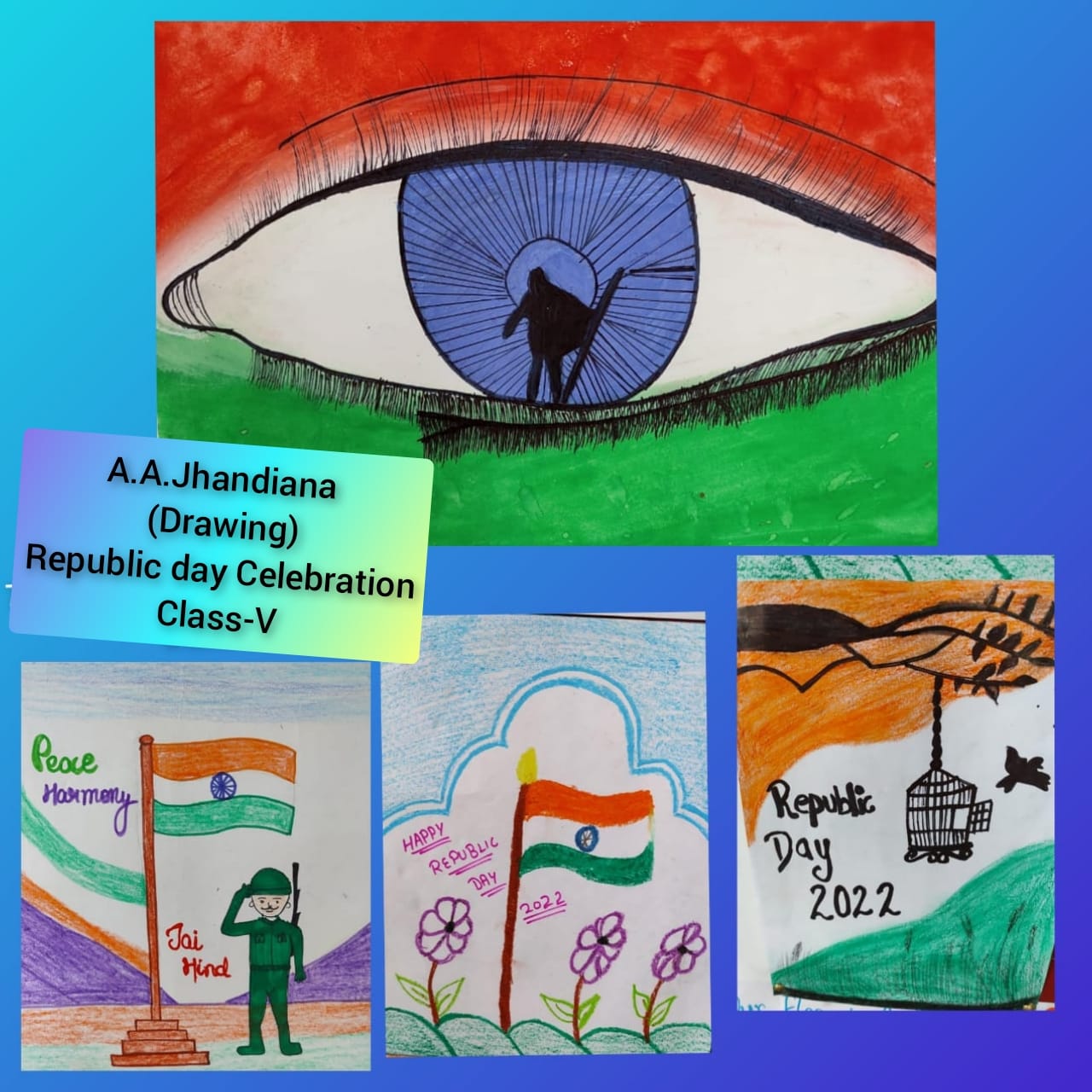 Free Vector | Colorful drawing for indian republic day-anthinhphatland.vn